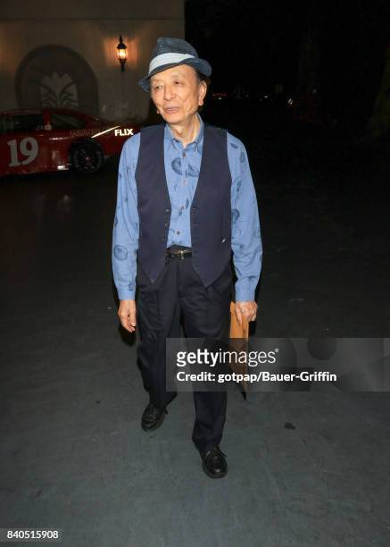 James Hong is seen on August 28, 2017 in Los Angeles, California.