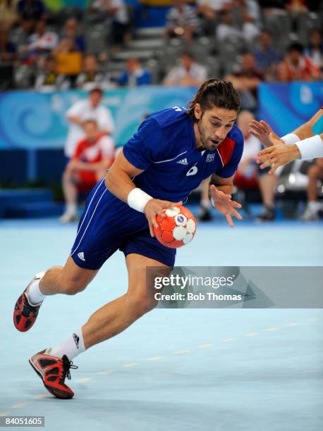 Bertrand Gille of France during the Men's Handball Gold Medal Match between France and Iceland held at the National Indoor Stadium during Day 16 of...