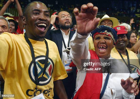 Members of The Congress of the People , celebrate surporters in... News