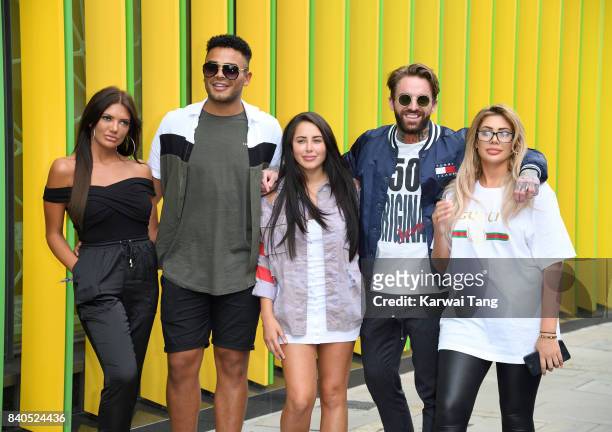 Abbie Holborn, Nathan Hnery, Marnie Simpson, Aaron Chalmers and Chloe Ferry attend the "Geordie Shore: Land of Hope and Geordie" series 15 Launch at...
