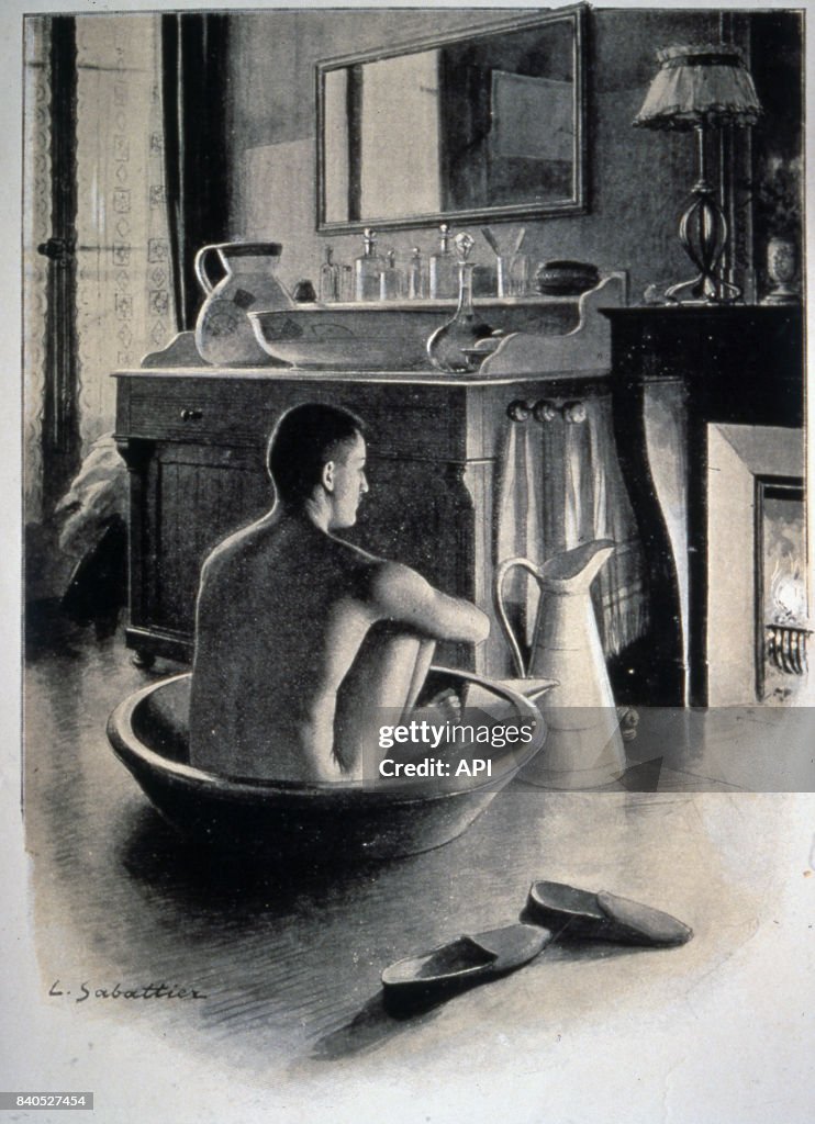 Scène de toilette en 1909