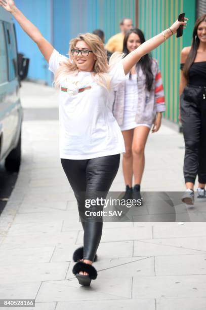 Chloe Ferry pictured outside the MTV Studios to promote a new series for Geordie Shore on August 29, 2017 in London, England.