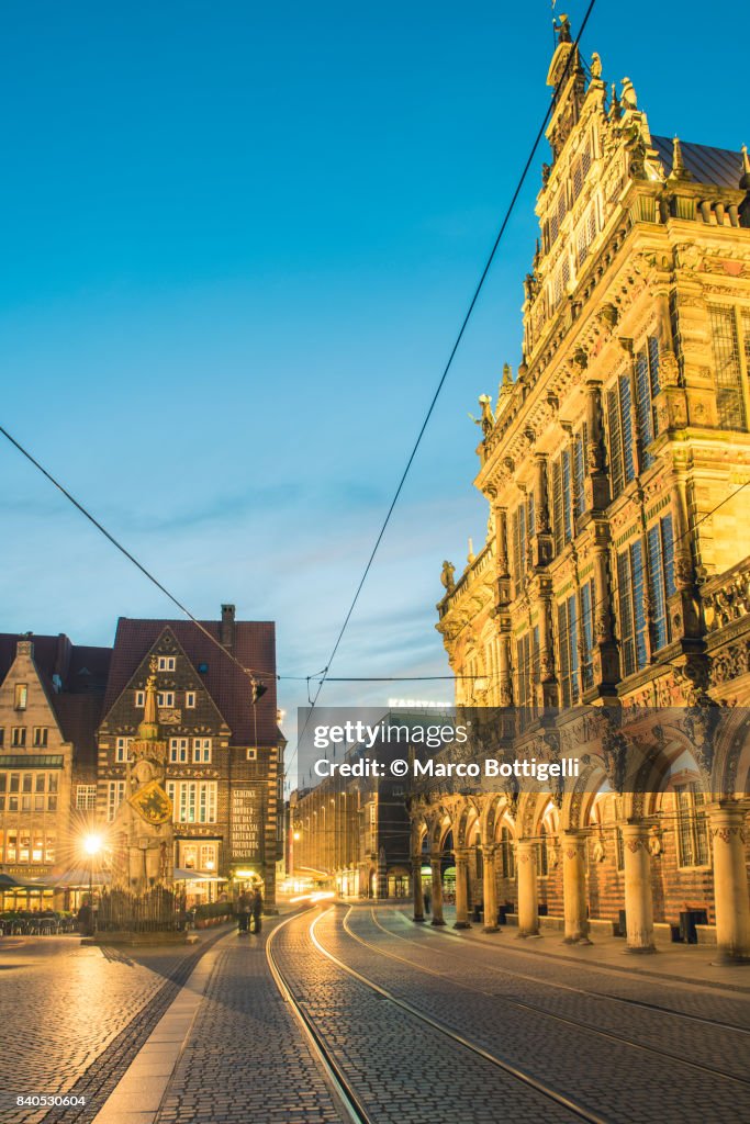 Town Hall (Rathaus) in Marktplatz. Bremen, Germany