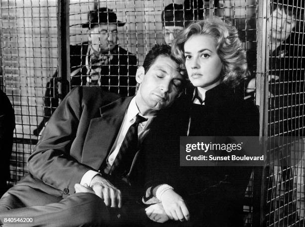 Felix Martin and Jeanne Moreau in 'Lift to the Scaffold' directed by Louis Malle