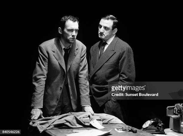 Maurice Ronet and Lino Ventura in 'Lift to the Scaffold' directed by Louis Malle