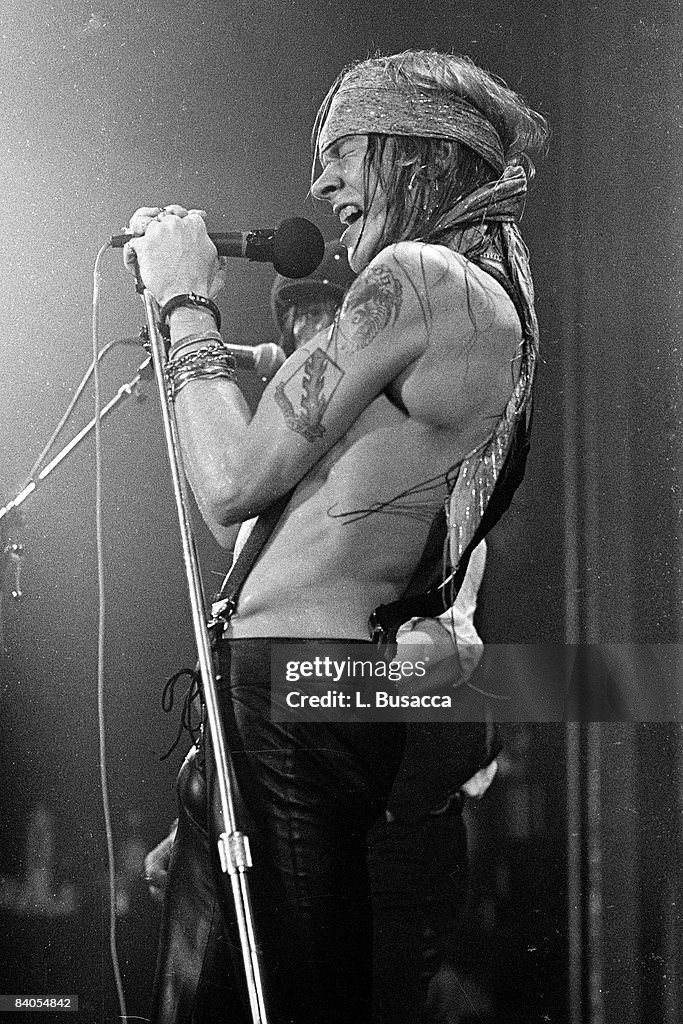 Axl Rose Ritz American musician Axl Rose, of the group Guns 'n' Roses, performs in ...
