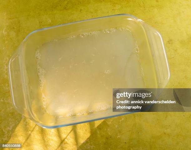 lime juice gelation with agar. - translucent gelatin stock pictures, royalty-free photos & images