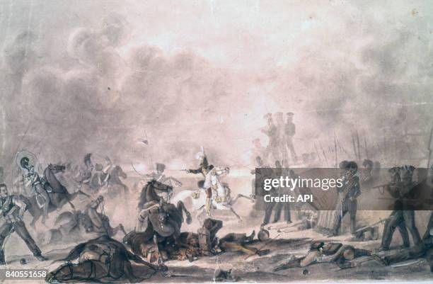 Bataille de la Moskova, le 7 septembre 1812, pendant la campagne de Russie, par Faber du Faur.