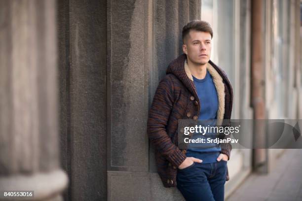 street styler - menswear stock pictures, royalty-free photos & images
