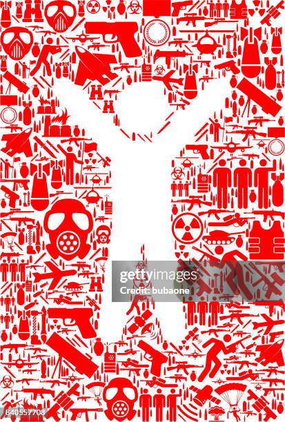 guy war and modern warfare vector icon pattern - nuclear bomb explosion stock illustrations