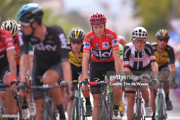 72nd Tour of Spain 2017 / Stage 10 Arrival / Christopher FROOME Red Leader Jersey / Caravaca Ano Jubilar 2017 - ElPozo Alimentacion / La Vuelta /