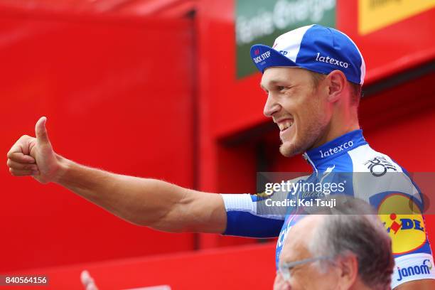 72nd Tour of Spain 2017 / Stage 10 Podium / Matteo TRENTIN / Celebration / Caravaca Ano Jubilar 2017 - ElPozo Alimentacion / La Vuelta /