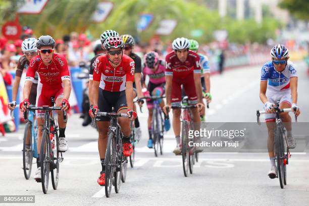 72nd Tour of Spain 2017 / Stage 10 Arrival / Kenneth VAN BILSEN / Thomas DE GENDT / Alberto LOSADA / Caravaca Ano Jubilar 2017 - ElPozo Alimentacion...