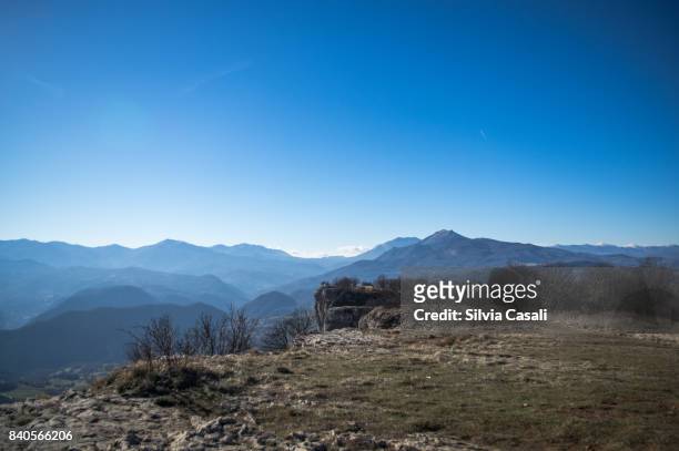 view from italian appenins - silvia casali stock pictures, royalty-free photos & images