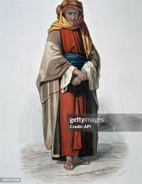 Homme arabe à La Mecque au XIXè siècle.