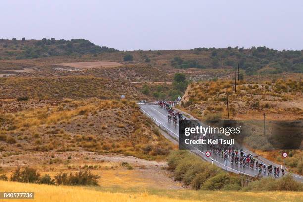 72nd Tour of Spain 2017 / Stage 10 Peloton / Landscape / Caravaca Ano Jubilar 2017 - ElPozo Alimentacion / La Vuelta /