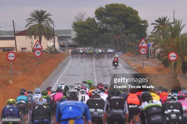 72nd Tour of Spain 2017 / Stage 10 Peloton / Rain / Echelons / Landscape / Caravaca Ano Jubilar 2017 - ElPozo Alimentacion / La Vuelta /