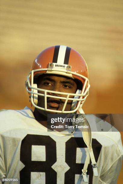 Cleveland Browns Webster Slaughter and Reggie Langhorne victorious,... News Photo - Getty Images Cleveland Browns Webster Slaughter and Reggie Langhorne victorious,... News Photo - Getty Images