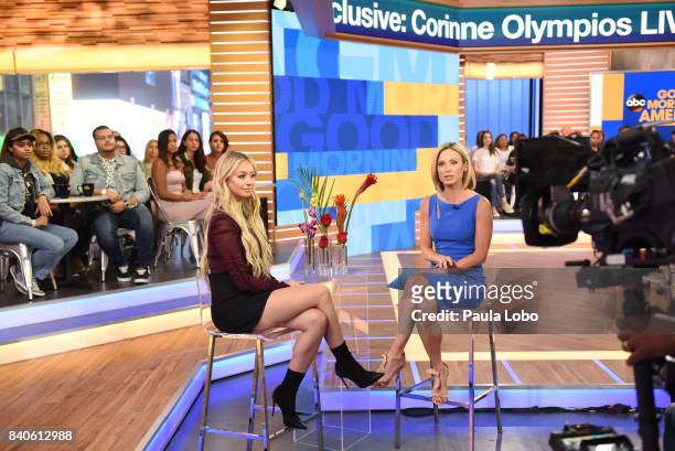 Corinne Olympios of "Bachelor in Paradise," is a guest on "Good Morning America," Tuesday, August 29, 2017 airing on the Walt Disney Television via...