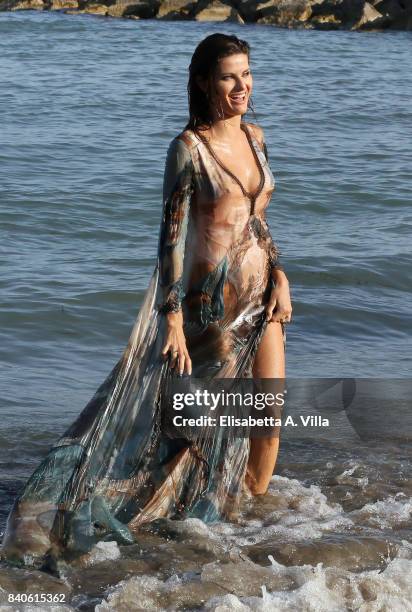 Isabeli Fontana is seen ahead of the 74th Venice Film Festival on August 29, 2017 in Venice, Italy.