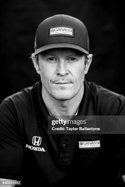 Chip Ganassi Racing driver Scott Dixon is photographed for Sports Illustrated on August 19, 2017 at Pocono Raceway, Verizon IndyCar Series, at Long...