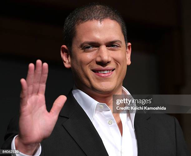 Actor Wentworth Miller attends the "Prison Break" press conference at Park Hyatt Tokyo on December 17, 2008 in Tokyo, Japan. The new series of the TV...