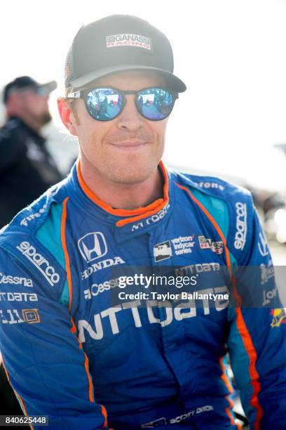 Chip Ganassi Racing driver Scott Dixon is photographed for Sports Illustrated on August 19, 2017 at Pocono Raceway, Verizon IndyCar Series, at Long...