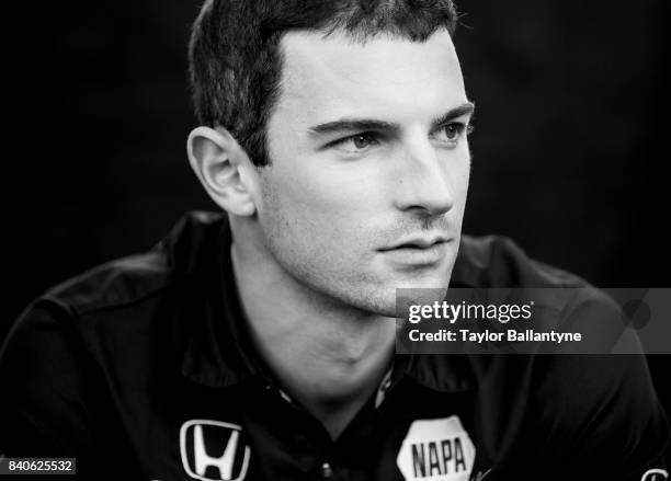 Andretti Herta Autosport with Curb-Agajanian driver Alexander Rossi is photographed for Sports Illustrated on August 19, 2017 at Pocono Raceway,...