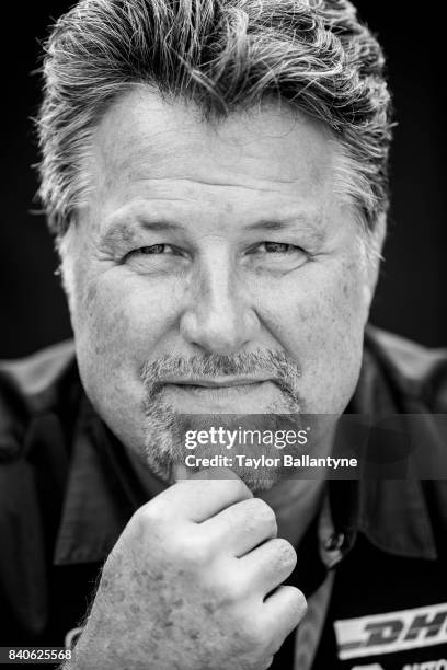 Andretti Autosport Michael Andretti is photographed for Sports Illustrated on August 20, 2017 at Pocono Raceway, Verizon IndyCar Series, at Long...