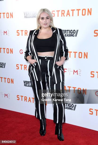 Felicity Hayward attends the 'Stratton' UK Premiere at the Vue West End on August 29, 2017 in London, England.