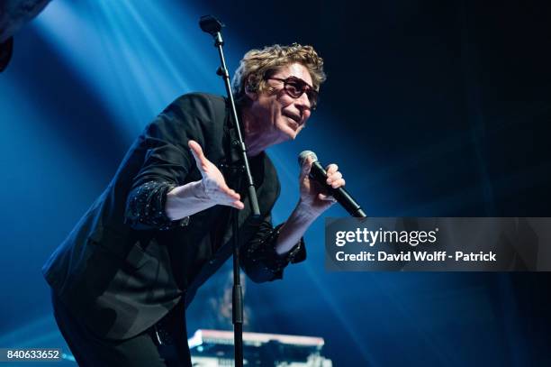 Richard Butler from The Psychedelic Furs performs at Elysee Montmartre on August 29, 2017 in Paris, France.