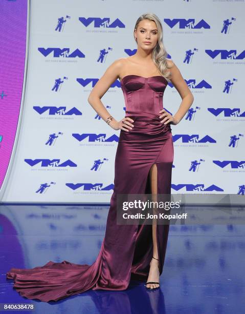 Alissa Violet arrives at the 2017 MTV Video Music Awards at The Forum on August 27, 2017 in Inglewood, California.