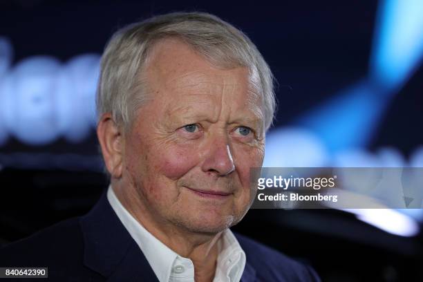 Wolfgang Porsche, chairman of Porsche SE, listens during a launch event for the new Cayenne sport utility vehicle in Stuttgart, Germany, on Tuesday,...
