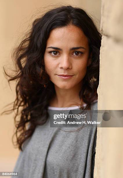 Actress Alice Braga during a portrait session on day seven of The 5th Annual Dubai International Film Festival held at the Koubba Bar, Al Qasr...