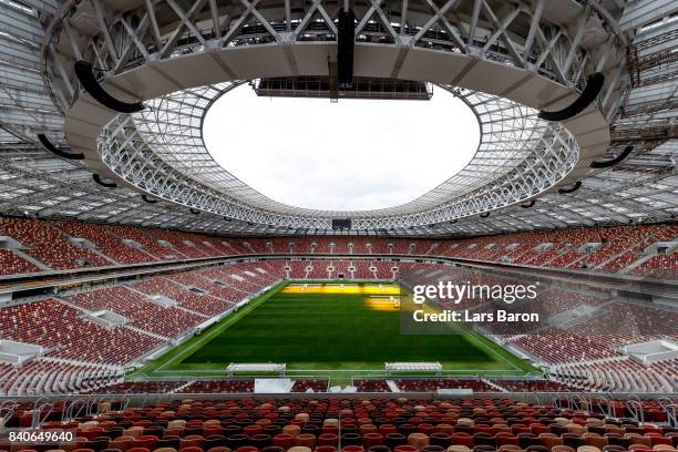 General view of the Luzhniki stadium on August 29, 2017 in Moscow, Russia.