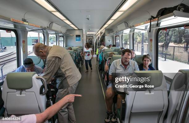 The Sonoma Marin Area Rail Transit system, operating between downtown Santa Rosa and San Rafael, began inaugural service on August 25 in Santa Rosa,...