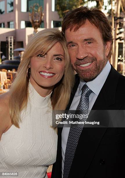 Chuck Norris and wife Gena O'Kelley