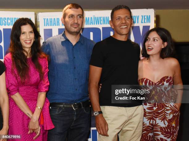 Actress/director Maiwenn Le Besco, director Teddy Lussi Modeste, actor Roschdy Zem, screenwriter/director Rebecca Zlotowski attend 'Le Prix Du...