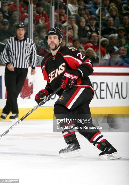 Jason Smith of the Ottawa Senators skates against the Florida Panthers at Scotiabank Place on December 8, 2008 in Ottawa, Ontario, Canada.