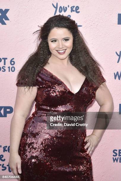 Kether Donohue attends the Premiere Of FXX's "You're The Worst" Season 4 - Arrivals at Museum of Ice Cream LA on August 29, 2017 in Los Angeles,...
