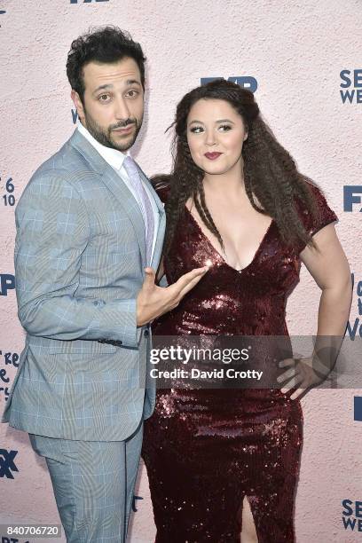 Desmin Borges and Kether Donohue attend the Premiere Of FXX's "You're The Worst" Season 4 - Arrivals at Museum of Ice Cream LA on August 29, 2017 in...