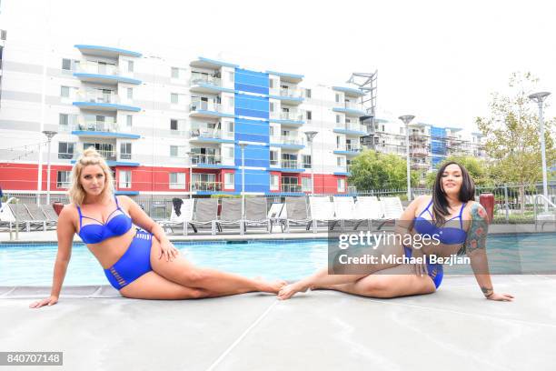 Laura Brioschi and Arabella S. Ruby wear XeharStyle at Xehar Body Positive Mentors Host End Of The Summer VIP Party #AconfidentYou on August 26, 2017...