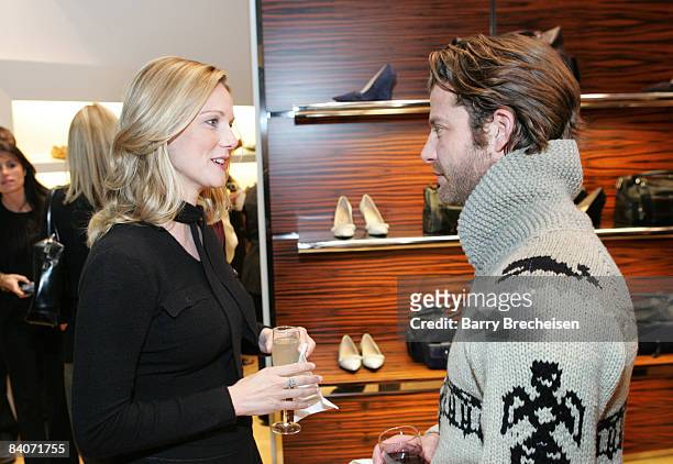 Laura Linney & Nate Berkus at TODS 2007 Collection