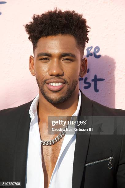 Actor Brandon Mychal Smith attends the premiere of FXX's "You're The Worst" Season 4 at Museum of Ice Cream LA on August 29, 2017 in Los Angeles,...