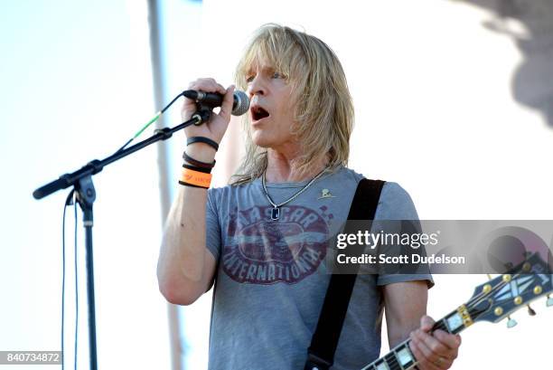 Singer David Victor from the band Boston performs onstage during the 10th annual Medlock Krieger All Star Concert benefiting St Judes Children's...