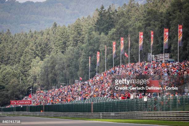 August 27, 2017: Huge crowd at Circuit de Spa-Francorchamps on August 27, 2017 in Spa, Belgium.