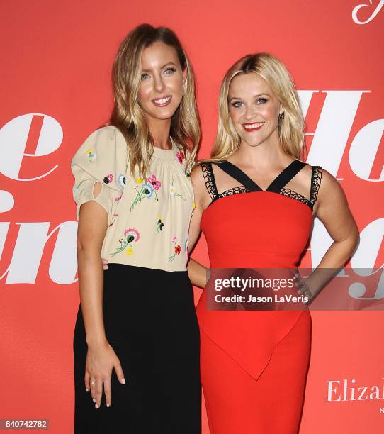 Director Hallie Meyers-Shyer and actress Reese Witherspoon attend the premiere of "Home Again" at Directors Guild of America on August 29, 2017 in...