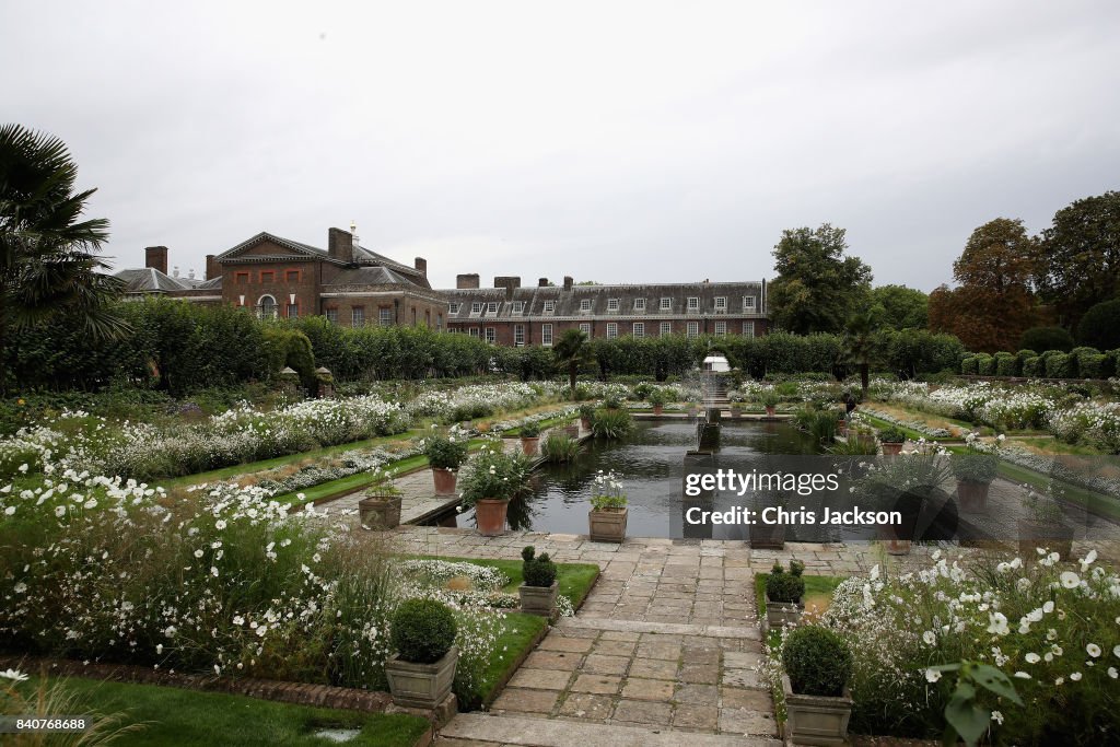 Tributes Are Left At Kensington Palace In Celebration Of Princess Diana's Life