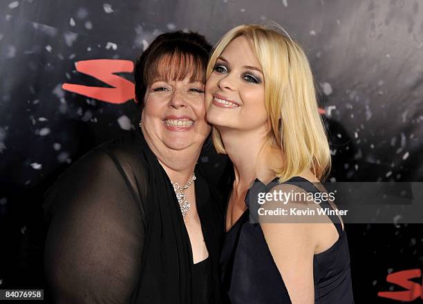 Actress Jaime King and producer Deborah Del Prete arrive at the Los Angeles premiere of Lionsgate's "The Spirit" held at Grauman's Chinese Theatre on...