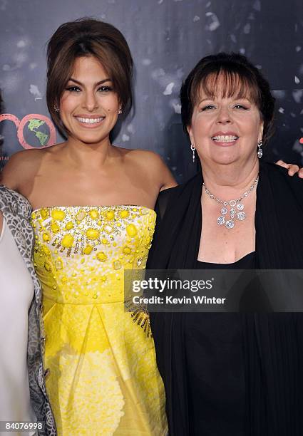 Actress Eva Mendes and producer Deborah Del Prete arrive at the Los Angeles premiere of Lionsgate's "The Spirit" held at Grauman's Chinese Theatre on...